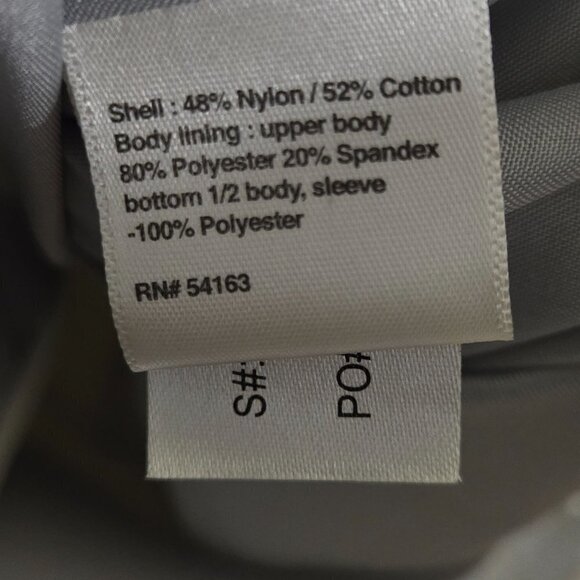 Calvin Klein Anorak Long Ivory Hooded Mock Neck Jacket Size L - Picture 6 of 6